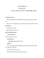 Giáo án Tiếng Việt 3 tuần 15 bài: Tập làm văn  Nghe  kể: Giấu cày, giới thiệu về tổ em