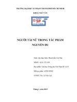 tiểu luận người tài nữ trong tác phẩm nguyễn du