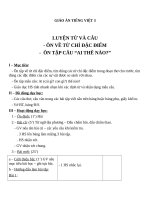 Giáo án Tiếng Việt 3 tuần 14 bài: Luyện từ và câu  Ôn tập về các từ chỉ đặc điểm, ôn tập câu, Ai như thế nào?
