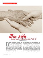 bao hieu trong hanh vi ton giao cua phat tu