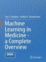 Machine learning in medicine  a complete overview cleophas  zwinderman 2015 03 28 
