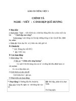 Giáo án Tiếng Việt 3 tuần 12 bài: Chính tả  Nghe  viết: Cảnh đẹp non sông, phân biệt tr, ch; at, ac