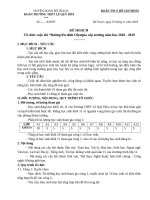 KẾ HOẠCH, BỘ CÂU HỎI TỔ CHỨC OLYMPIA CẤP TRƯỜNG, NĂM HỌC 2018  2019