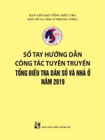SỔ TAY HƯỚNG DẪN CÔNG TÁC TUYÊN TRUYỀN TỔNG ĐIỀU TRA DÂN SỐ VÀ NHÀ Ở NĂM 2019