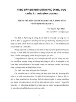 THÚC ĐẨY ĐỔI MỚI CHÍNH PHỦ Ở KHU VỰC CHÂU Á - THÁI BÌNH DƯƠNG CHÍNH PHỦ KIẾN TẠO ĐỂ ĐẠT HIỆU QUẢ, CÔNG BẰNG VÀ ỔN ĐỊNH NỀN KINH TẾ