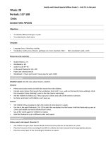 Family and Friends Special Edition Grade 5 Selective LessonPlan Week 28 Periods 107 108 Unit10 Lesson One Words