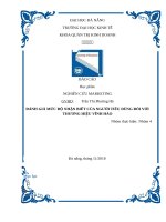 NGHIÊN cứu MKT VĨNH hảo