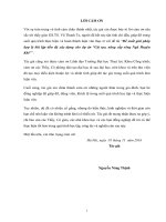 đề xuất giải pháp hợp lý khi lập tiến độ xây dựng cho dự án “cải tạo, nâng cấp sông ngũ huyện khê 