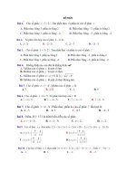 Trắc nghiệm số phức luyện thi tốt nghiệp THPT