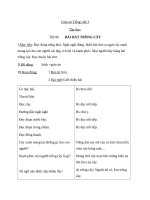 Giáo án Tiếng Việt 3 tuần 31 bài: Tập đọc  Bài hát trồng cây