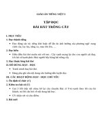 Giáo án Tiếng Việt 3 tuần 31 bài: Tập đọc  Bài hát trồng cây