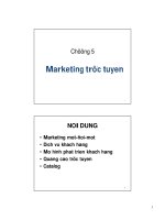 TMĐT - Chương 5 - Marketing trực tuyến