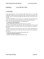 Bài giảng Giao tiếp máy tính