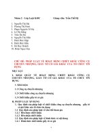 BÀI TIỂU LUẬN  pháp luật về hoạt động chiết khẩu công cụ chuyển nhượng, giấy tờ có giá khác của TCTD