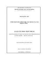 Tính toán dây mềm chịu tác dụng của tải trọng tĩnh 