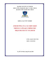 KHÓA LUẬN ẢNH HƯỞNG CỦA CÁC ĐIỀU KIỆN TRÍCH LY LÊN QUÁ TRÌNH THU NHẬN PECTIN TỪ VỎ CHUỐI