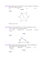 Bài tập trắc nghiệm vectơ có lời giải chi tiết