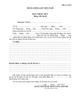 Mau 11 KND ban nhan xet dang vien du bi