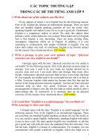 Các bài viết tiếng anh theo chủ đề lớp 9  Tiếng Anh 9