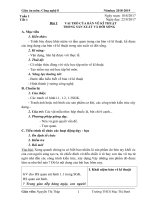 Giáo án Công nghệ 8 Tuần 1