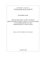Khảo sát thực trạng, cải tiến và đánh giá thời gian chờ đợi có thuốc và được tư vấn sử dụng thuốc theo đơn của người bệnh nội trú xuất viện tại bệnh viện quận 11 trong năm 2017