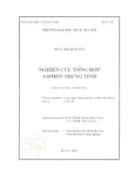Nghiên cứu tổng hợp aspirin trung tính 