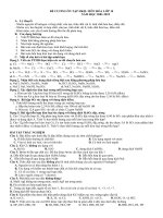 DE CUONG ON TAP HK II HOA 10 2018 2019