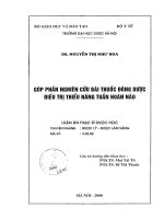 Góp phần nghiên cứu bài thuốc đông dược điều trị thiểu năng tuần hoàn não 