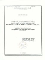 Nghiên cứu áp dụng kỹ thuật tối ưu trong thiết kế công thức bào chế nhằm nâng cao độ ôn định của viên nén ampicilin 