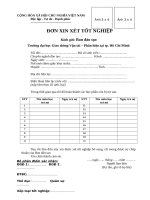 Don xin xet tot nghiep