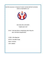 Tính toán kiểm tra nhíp đặt dọc kiểu Côngxôn  theo 3 chế độ tải trọng đặc biệt