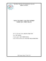 Mẫu Bìa BC THỰC tập đẹp