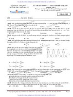 ĐỀ lí và đáp án THPT NGÔ GIA tự VĨNH PHÚC lần 1 