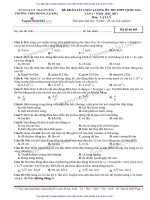 ĐỀ lí và đáp án THPT HOÀNG lệ KHA THANH hóa lần 1 