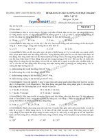 ĐỀ lí và đáp án THPT CHUYÊN HƯNG yên lần 2 