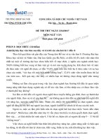 ĐỀ văn và đáp án THPT CHUYÊN ĐHSP hà nội lần 4 