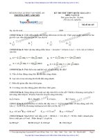 ĐỀ lý và đáp án THPT ANH sơn NGHỆ AN l1 