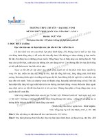 ĐỀ văn và đáp án THPT CHUYÊN đh VINH lần 1 