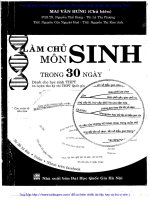 Làm chủ môn sinh trong 30 ngày 