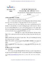 ĐỀ văn và đáp án sở GD đt VĨNH PHÚC 