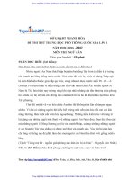 ĐỀ văn và đáp án sở GD đt THANH hóa lần 1 