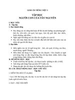 Giáo án Tiếng Việt 3 tuần 13 bài: Tập đọc  Người con của Tây Nguyên