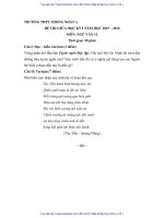 de kiem tra giua ki 1 mon ngu van lop 12 nam 2015 2016 truong thpt thong nhat a 