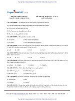 ĐỀ hóa và đáp án THPT CHUYÊN NGUYỄN TRÃI hải DƯƠNG lần 2 