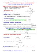 GIẢI NHANH TRẮC NGHIỆM vật lý 12 NHỜ máy TÍNH CASIO fx – 570ES 