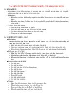 Tài liệu ôn thi môn phương pháp nghiên cứu khoa học (PPNCKH)-BUH