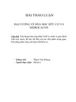 Vận dụng hiệu ứng điện tử để so sánh và giải thích tính axit, bazơ, độ tan, độ bền của các tiểu phân trung gian, khả năng phản ứng của hợp chất hữu cơ.