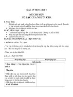 Giáo án Tiếng Việt 3 tuần 15 bài: Kể chuyện  Hũ bạc của người cha