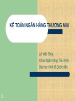 KẾ TOÁN NGÂN HÀNG THƯƠNG MẠI