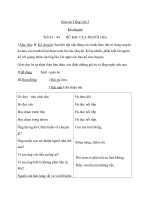 Giáo án Tiếng Việt 3 tuần 15 bài: Kể chuyện  Hũ bạc của người cha